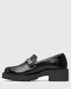 Women Betts Loafers|Leather^AGATHA Leather Heeled Loafers