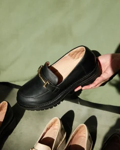 Women Betts Loafers|Leather^AGATHA Leather Heeled Loafers
