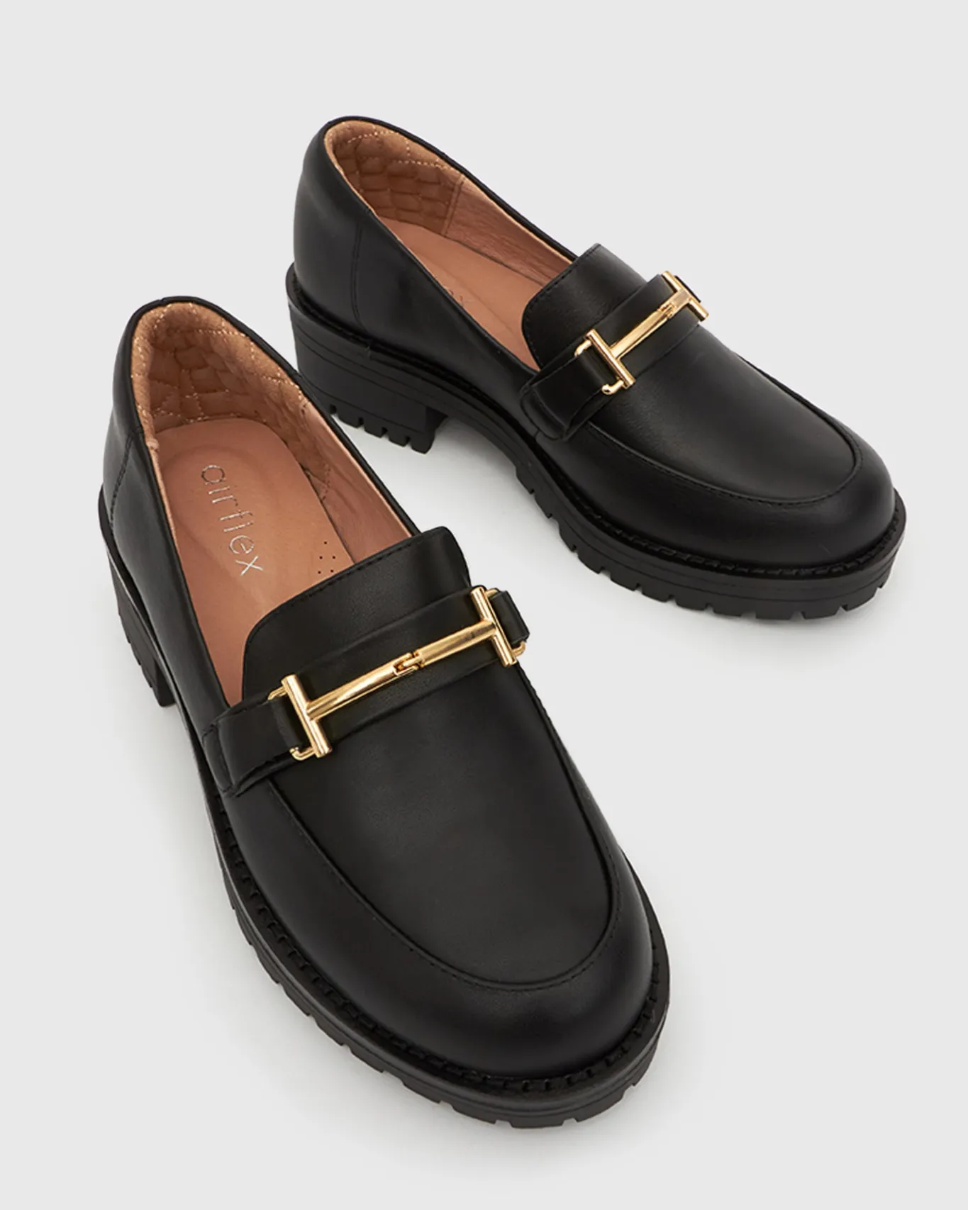Women Betts Loafers|Leather^AGATHA Leather Heeled Loafers