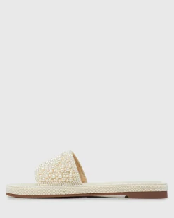 Women Betts Sandals|Flats^APOLLO Pearl Embellished Slides