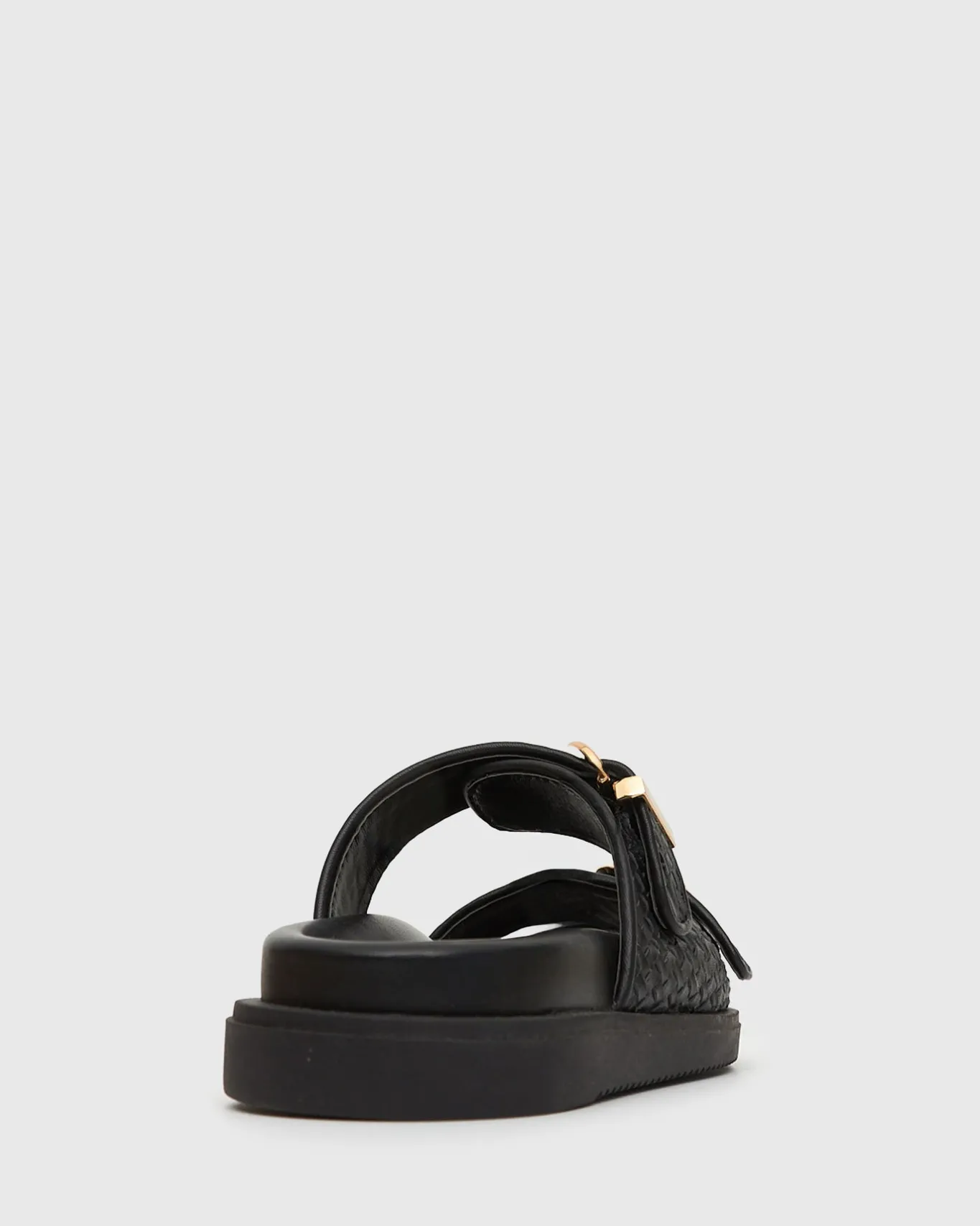 Women Betts Slides|Footbeds^ASTAR Leather Woven Strap Footbed Slides