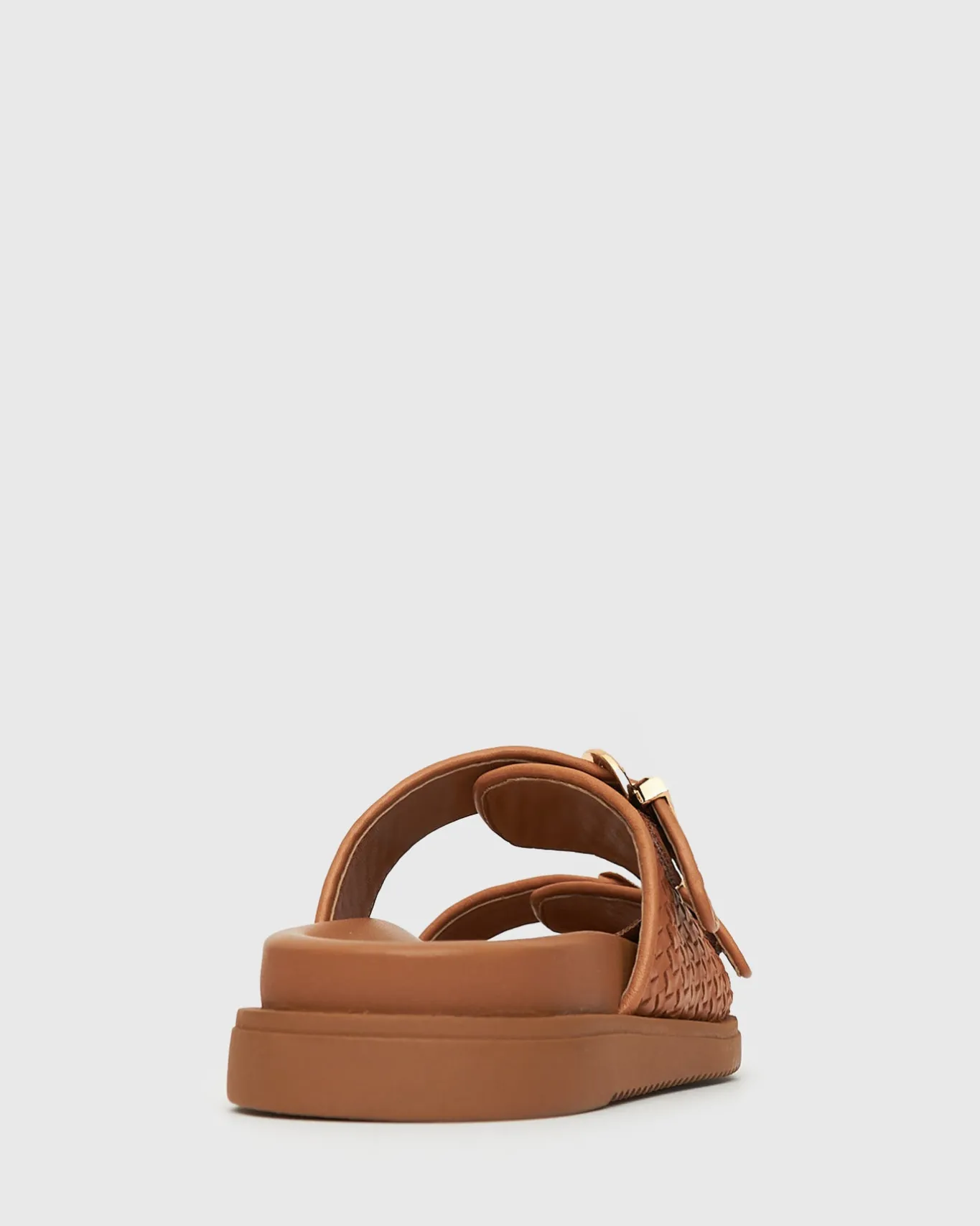 Women Betts Slides|Footbeds^ASTAR Leather Woven Strap Footbed Slides