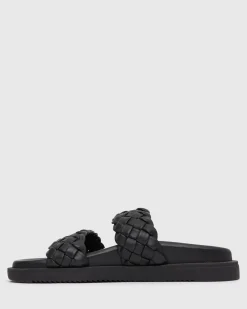 Women Betts Sandals|Flats^ATHENA Woven Leather Footbed Slides