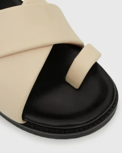Women Betts Sandals|Flats^BERMUDA Leather Crossover Slide Sandals