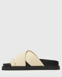 Women Betts Sandals|Flats^BERMUDA Leather Crossover Slide Sandals