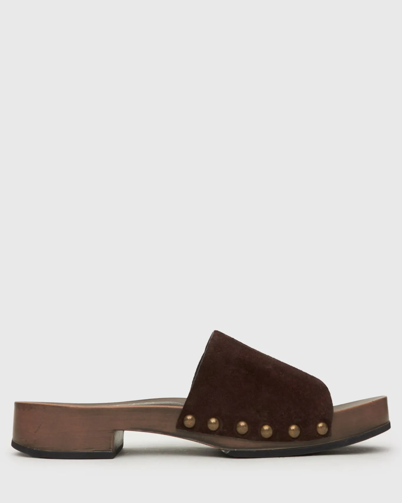Women Betts Block|Low-Mid^CLARA Suede Leather Clogs