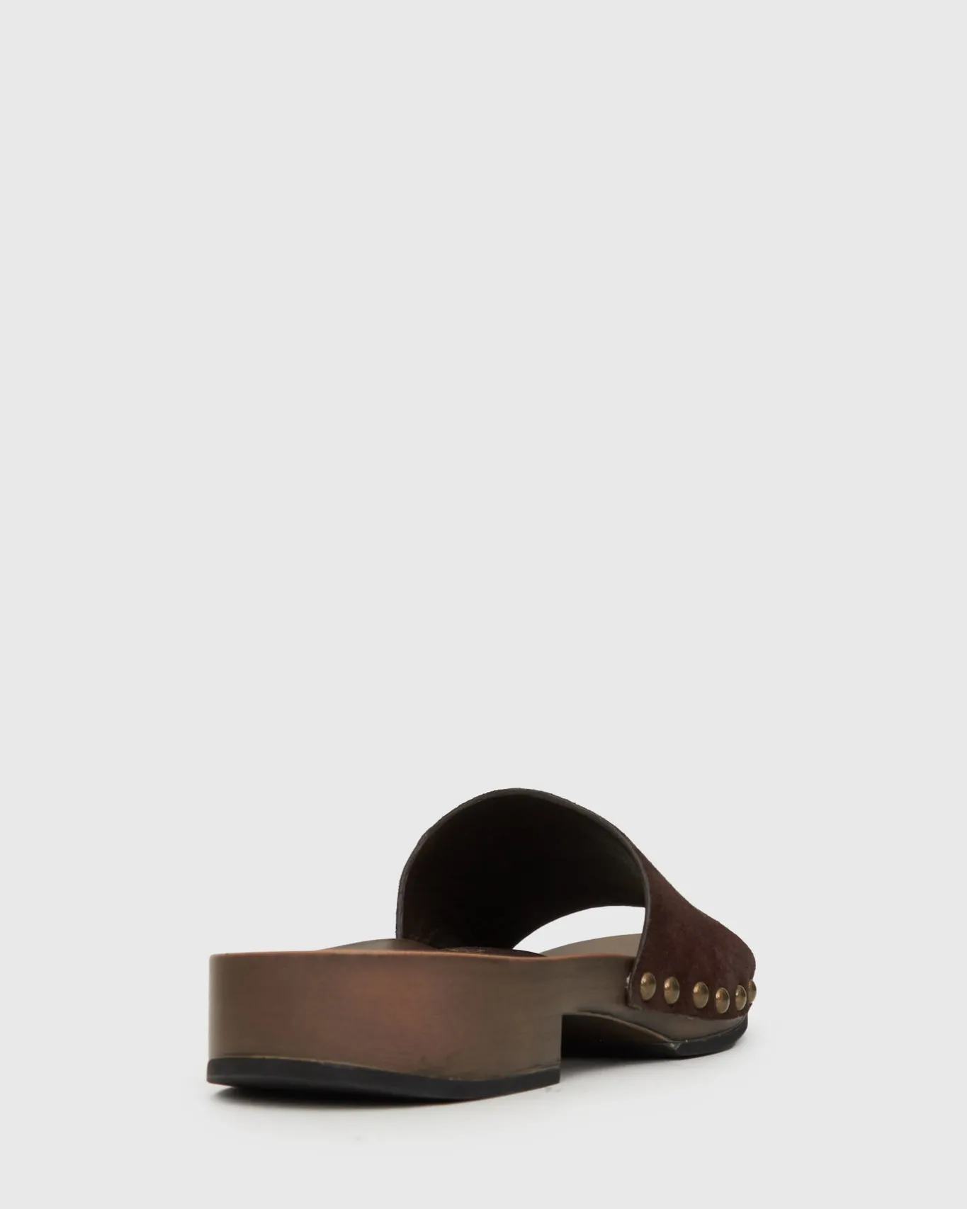 Women Betts Block|Low-Mid^CLARA Suede Leather Clogs