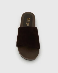 Women Betts Block|Low-Mid^CLARA Suede Leather Clogs