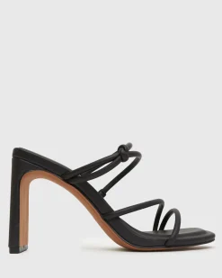 Women Betts Block|High^CLEOPATRA High-Heeled Strappy Mules