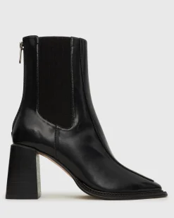 Women Betts Ankle Boots|Chelsea Boots^DOWNTOWN Block Heel Chelsea Boots