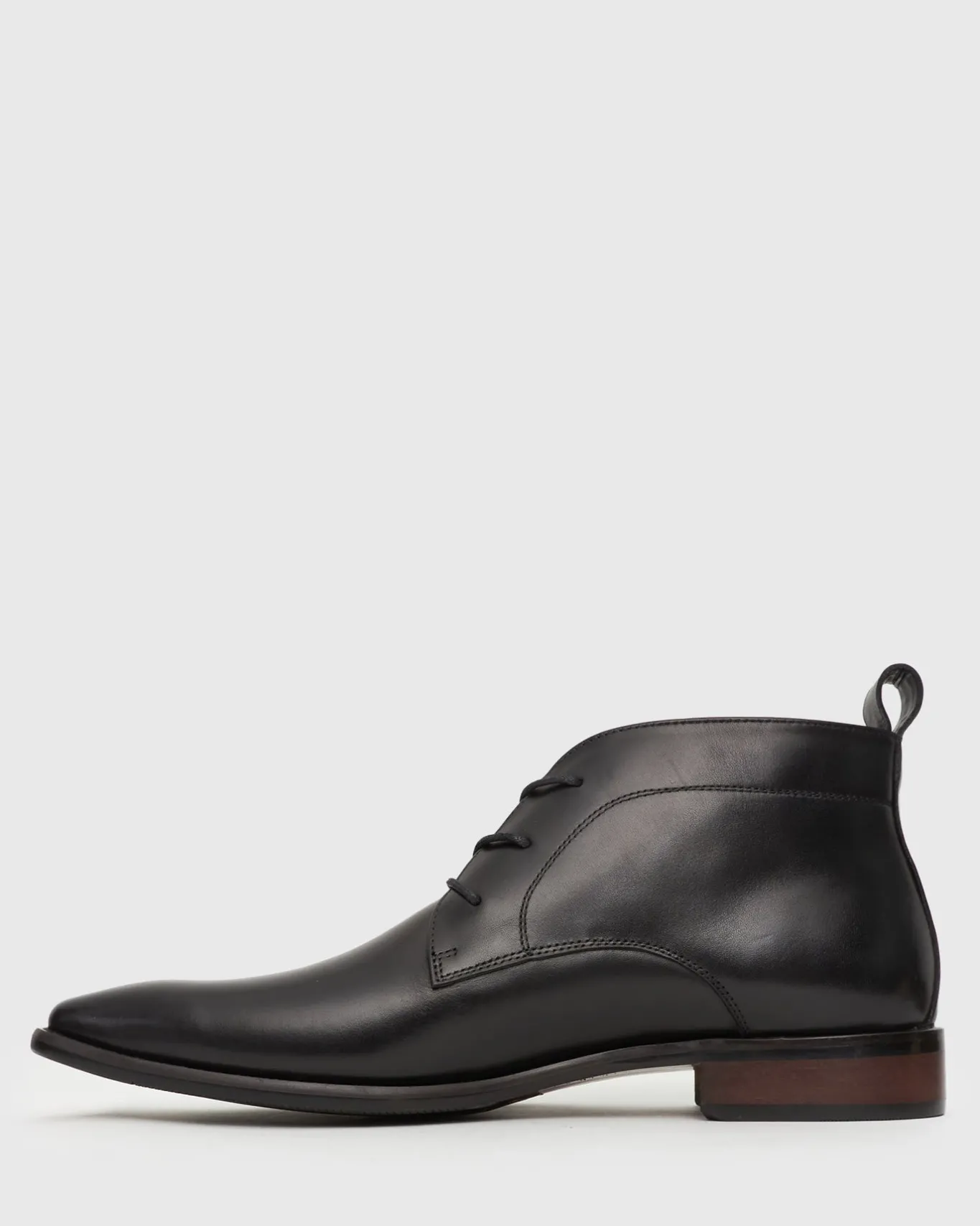 Betts Dress|Leather^EAST Lace-Up Leather Boots