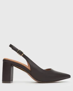 Women Betts Pumps|Block^FLOUNDER Pointy Toe Slingback Pumps