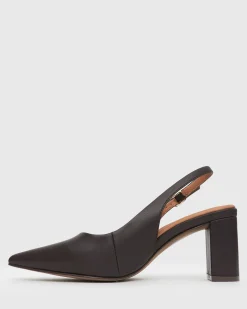 Women Betts Pumps|Block^FLOUNDER Pointy Toe Slingback Pumps