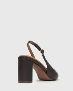 Women Betts Pumps|Block^FLOUNDER Pointy Toe Slingback Pumps