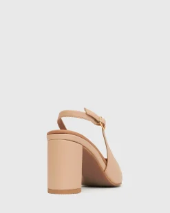 Women Betts Pumps|Block^FLOUNDER Pointy Toe Slingback Pumps