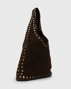 Betts Shoe Matches^FREYA-S Suede Leather Stud Bag