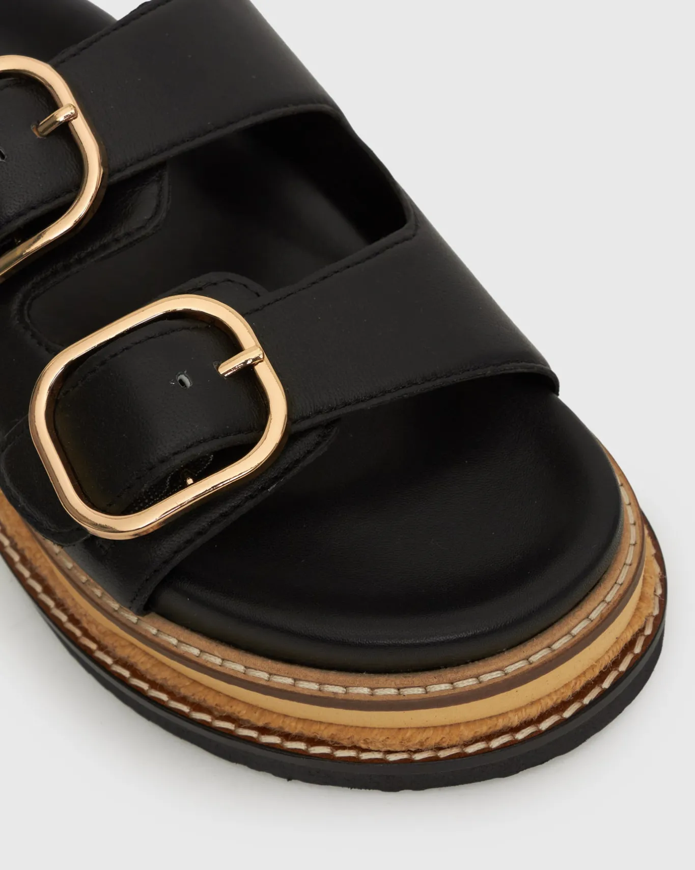 Women Betts Sandals|Flats^HARLAND Leather Flatform Slides