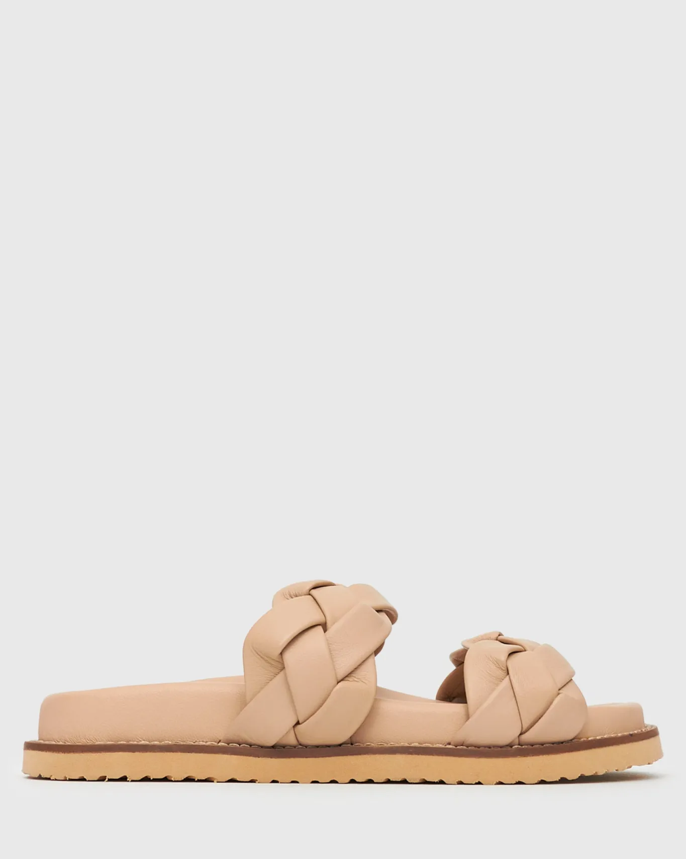 Women Betts Sandals|Flats^HAVANA Leather Braided Slides