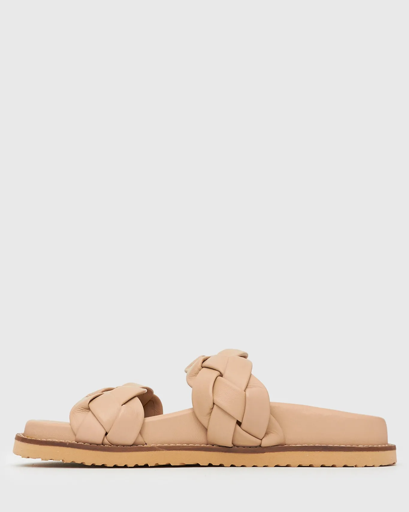 Women Betts Sandals|Flats^HAVANA Leather Braided Slides