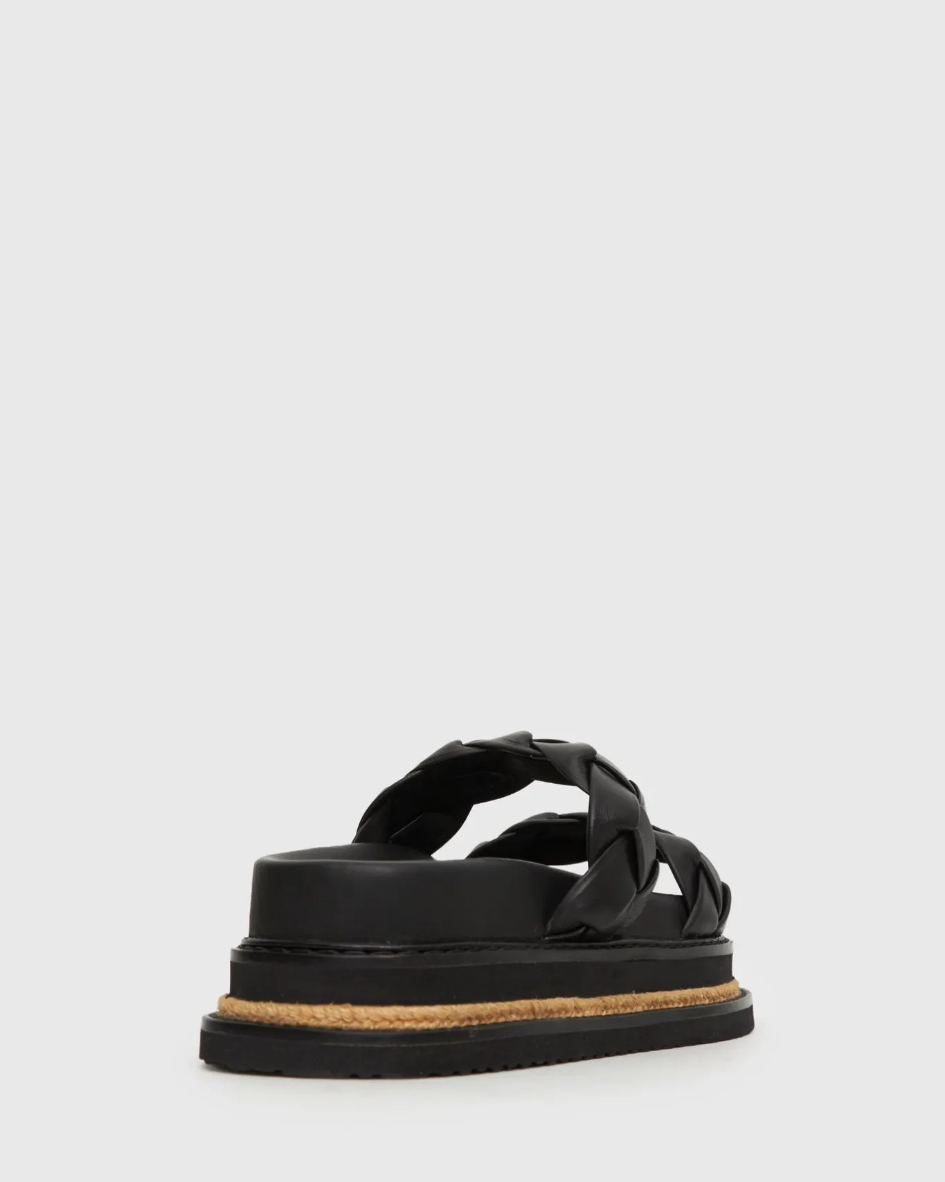 Women Betts Sandals|Flats^HEIDI Braided Leather Flatform Slides