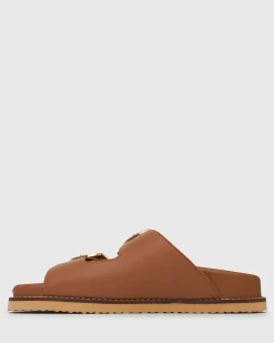 Women Betts Sandals|Flats^HUSH Leather Buckle Slides