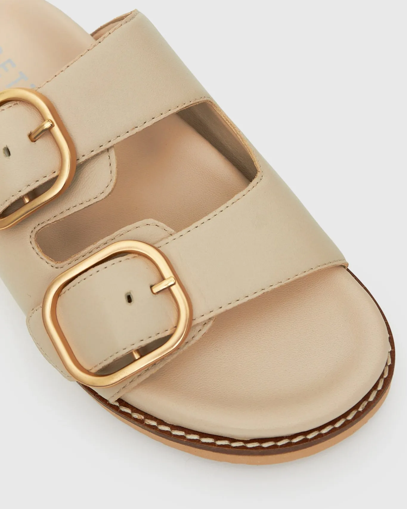 Women Betts Sandals|Flats^HUSH Leather Buckle Slides