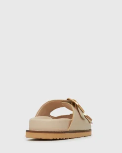 Women Betts Sandals|Flats^HUSH Leather Buckle Slides