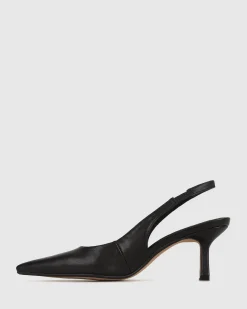 Women Betts Pumps|Low-Mid^JERRY Slingback Stiletto Heel Pumps