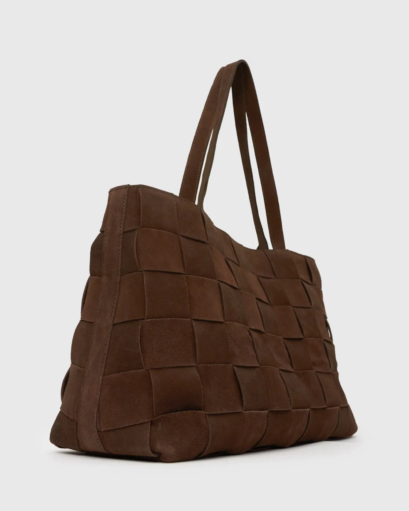 Betts Shoe Matches^KENNIE Leather Woven Tote Handbag