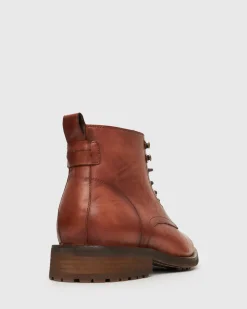 Betts Casual|Leather^KODY Leather Lace-Up Boots