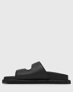 Women Betts Sandals|Flats^MADDIE Feature Buckle Footbed Slides