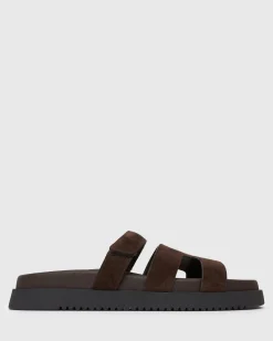 Women Betts Sandals|Flats^MARBELLA Suede Leather Footbed Sandals