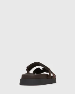 Women Betts Sandals|Flats^MARBELLA Suede Leather Footbed Sandals