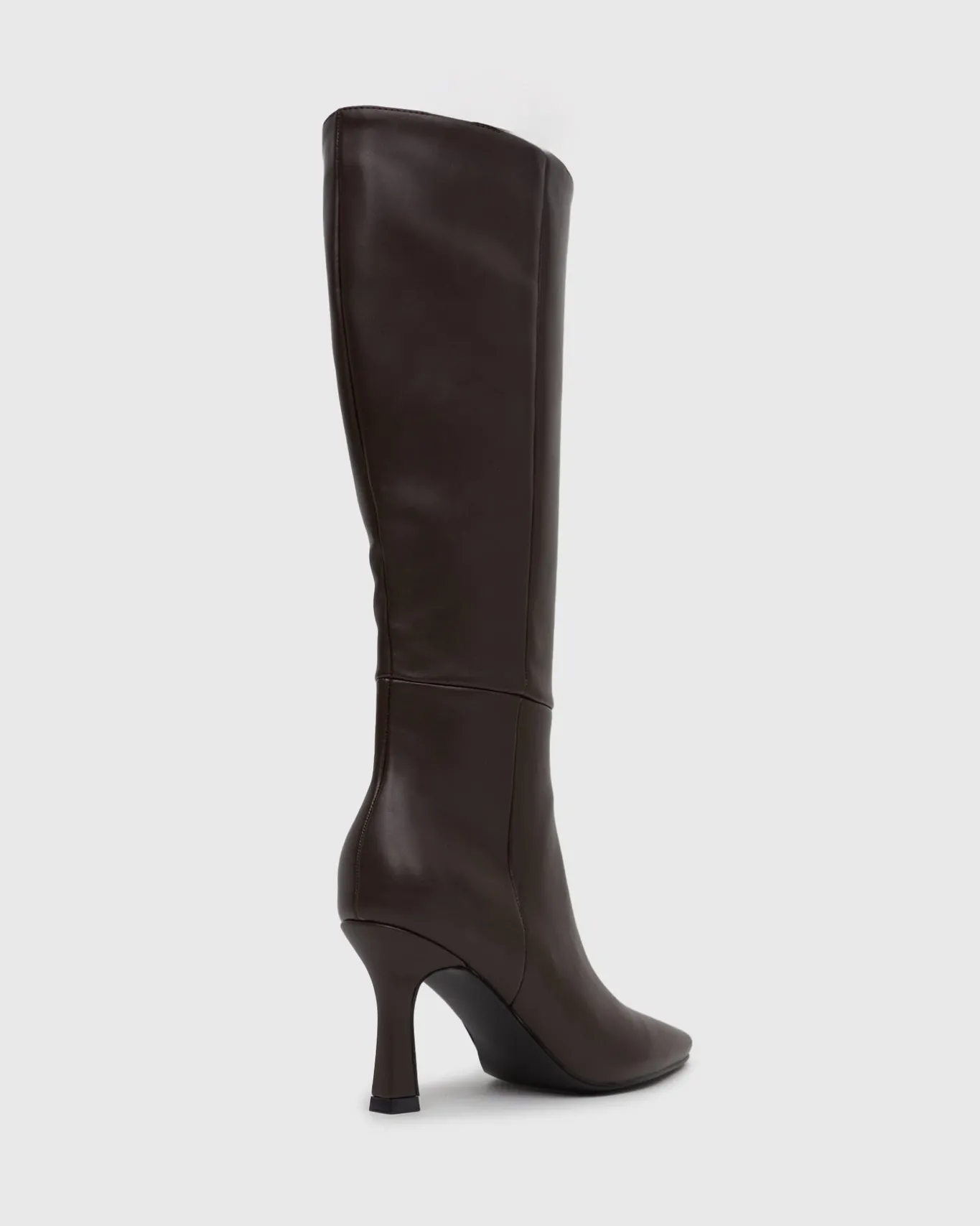 Women Betts Knee High|Chocolate^MAVERIK Square Toe Stiletto Knee Boots