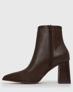 Women Betts Chocolate|Ankle Boots^MAX Pointed Toe Ankle Boots