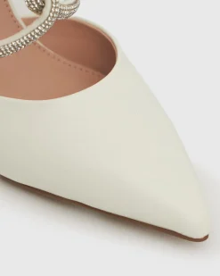 Women Betts Pumps|Bridal^MINDY Diamante Pointed Toe Mules