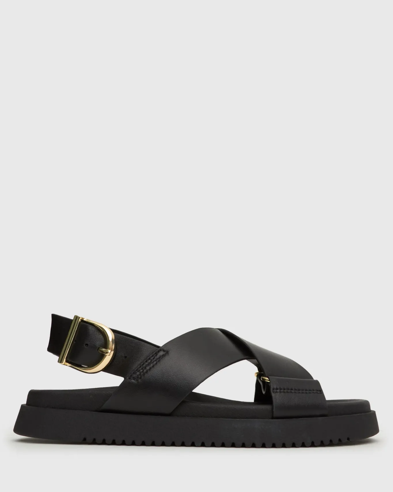 Women Betts Sandals|Flats^MYTH Crossover Strap Footbed Sandals