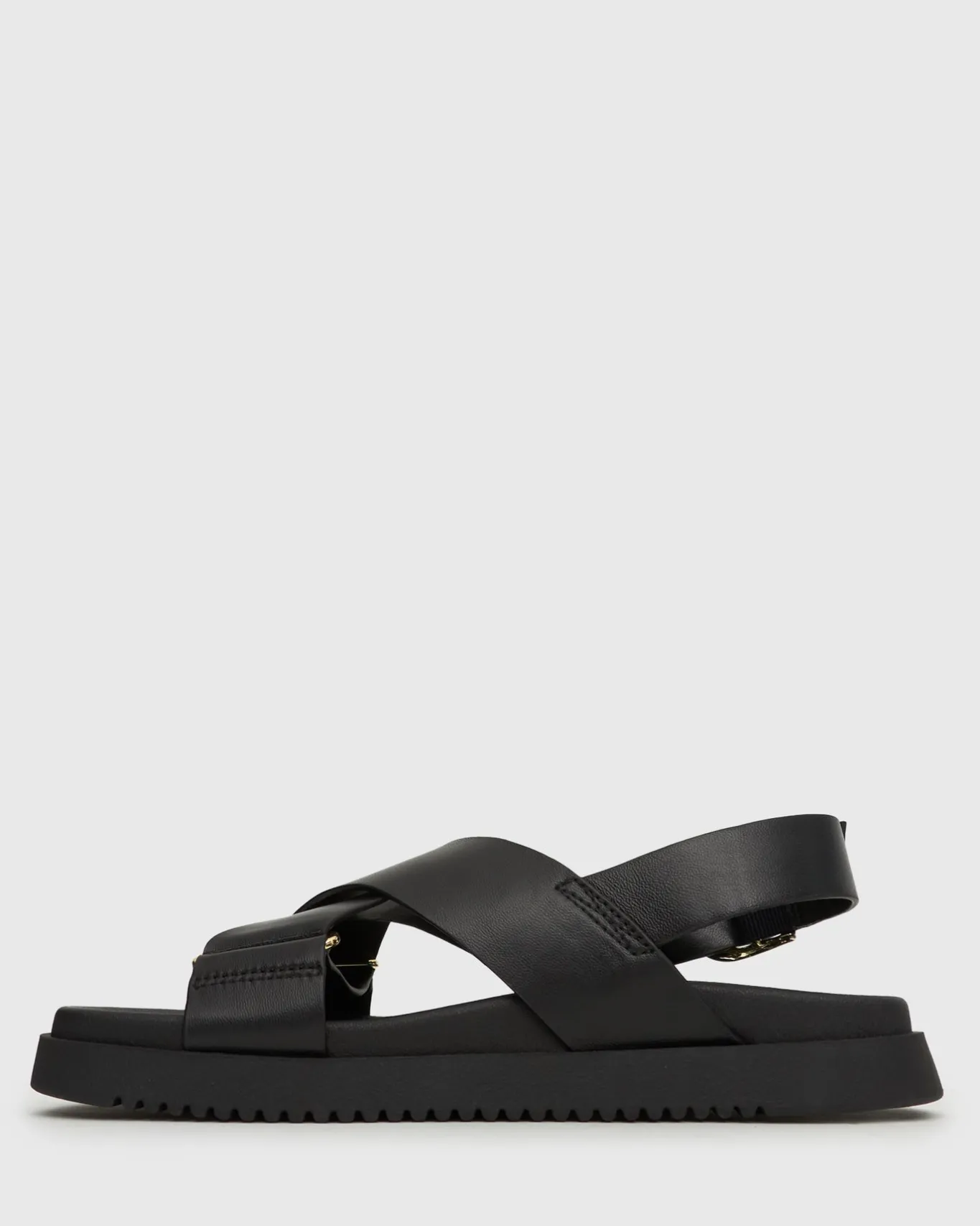 Women Betts Sandals|Flats^MYTH Crossover Strap Footbed Sandals