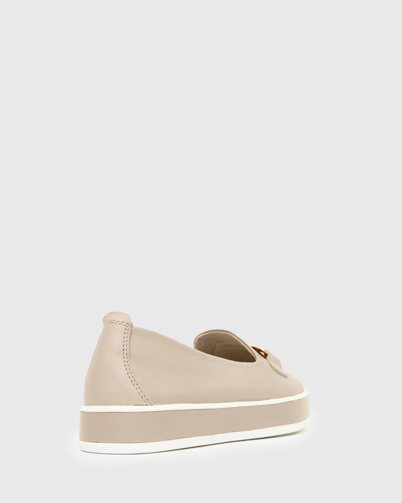 Women Betts Loafers|Leather^NED Gold Trim Leather Loafers