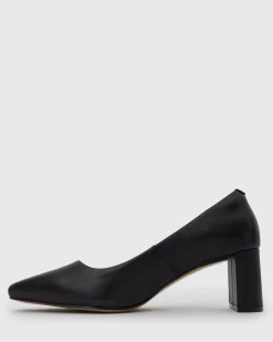 Women Betts Pumps|Low-Mid^ORICAL Leather Low Block Heels