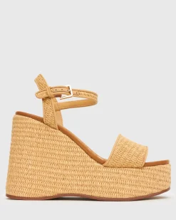 Women Betts Platforms|Heeled^PRE-ORDER FAME Raffia Platform Wedges
