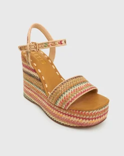 Women Betts High|Platforms^PRE-ORDER FAME Raffia Platform Wedges