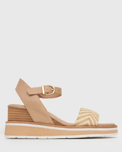 Women Betts Leather|Heeled^PRE-ORDER SANDREA Stacked Heel Wedges