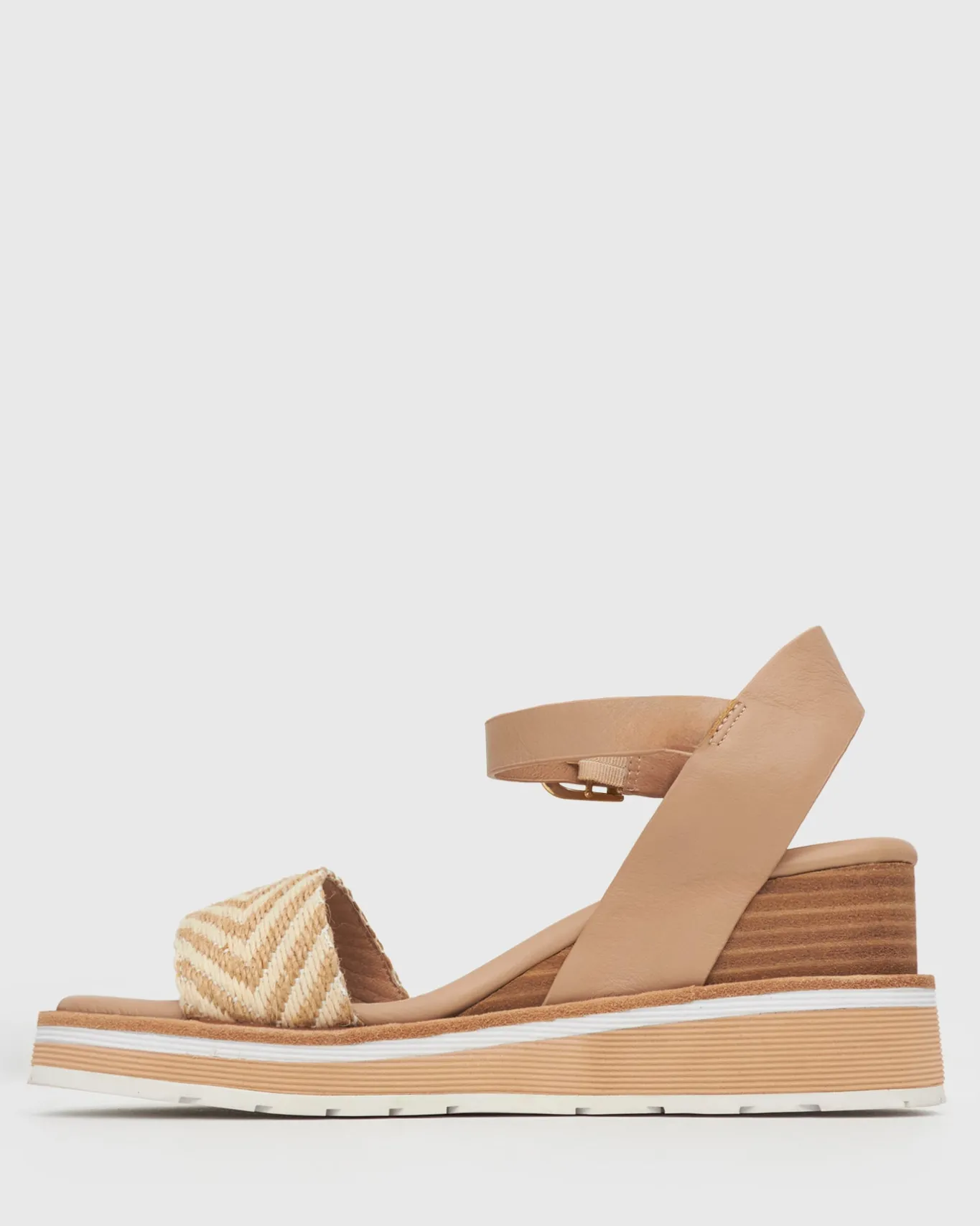 Women Betts Leather|Heeled^PRE-ORDER SANDREA Stacked Heel Wedges
