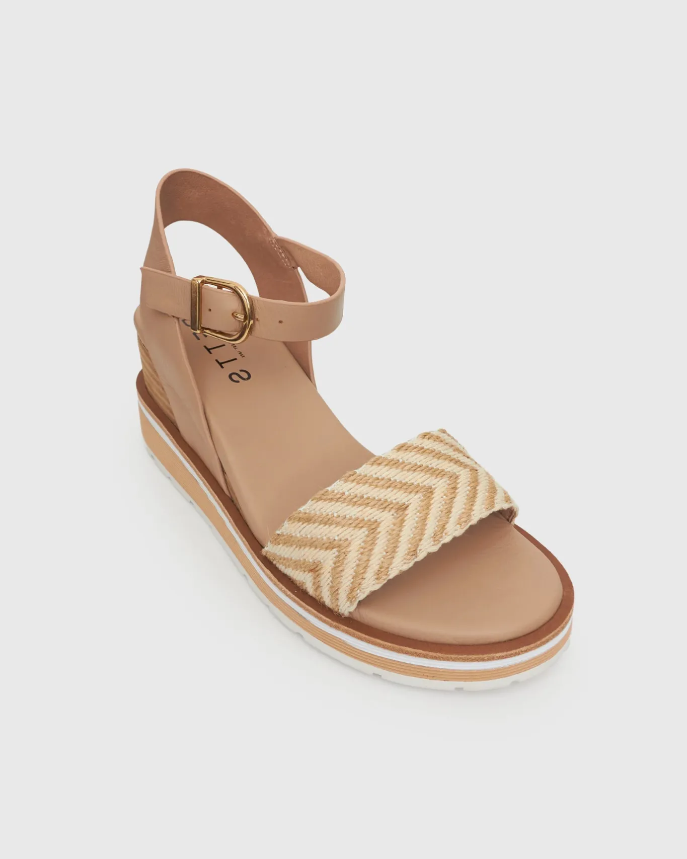 Women Betts Leather|Heeled^PRE-ORDER SANDREA Stacked Heel Wedges