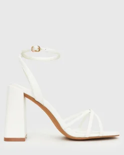 Women Betts Bridal|Block^PRE-ORDER SOLANA Strappy High Block Heel Sandals