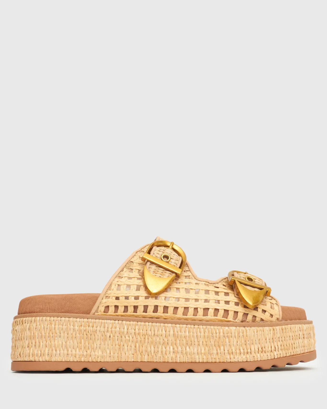 Women Betts Sandals|Flats^PRE-ORDER VACAY Raffia Platform Slide Sandals