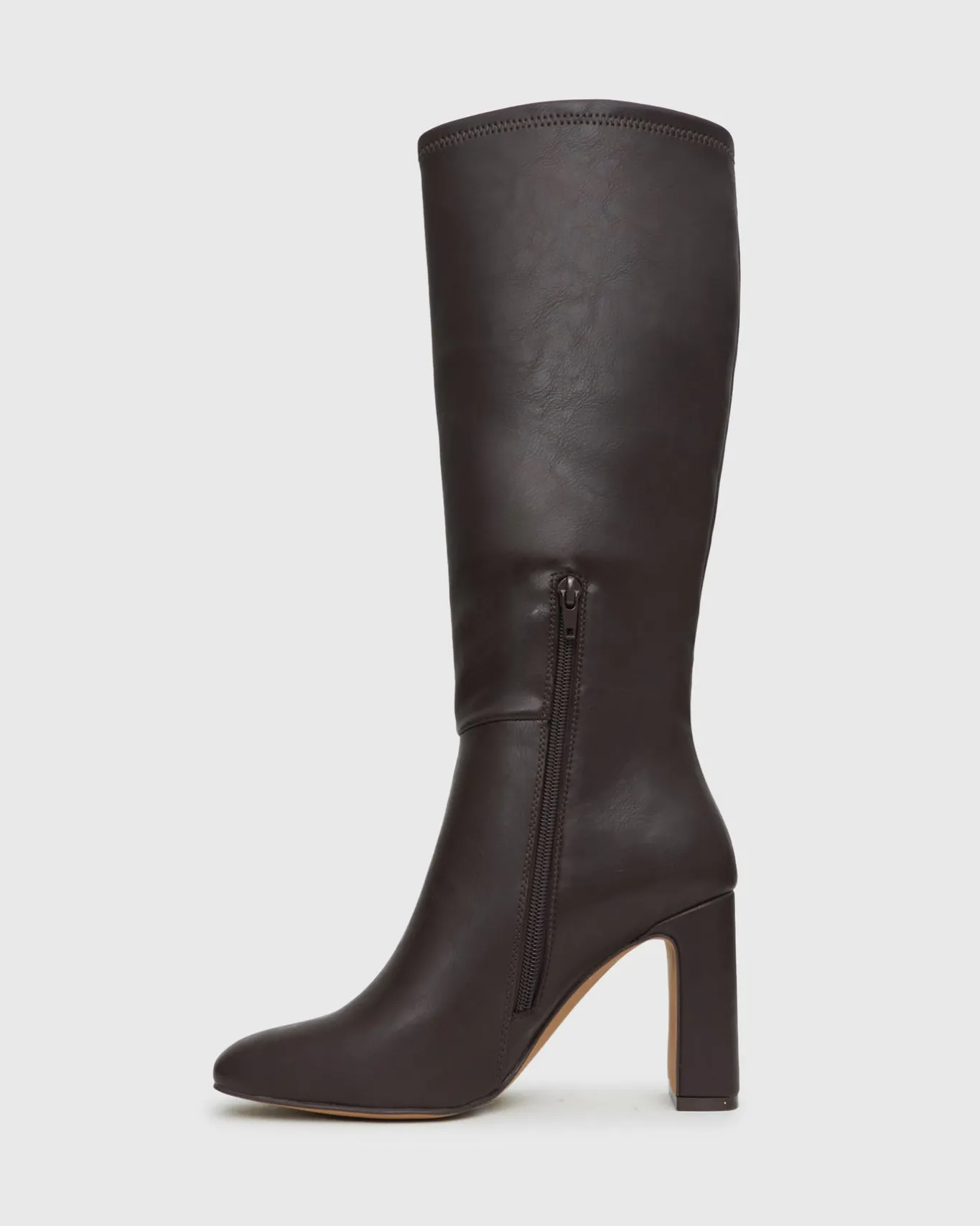 Women Betts Knee High|Chocolate^PRIME Block Heel Knee High Boots