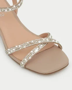 Women Betts Bridal|Block^SHAY Diamante Low Heeled Sandals
