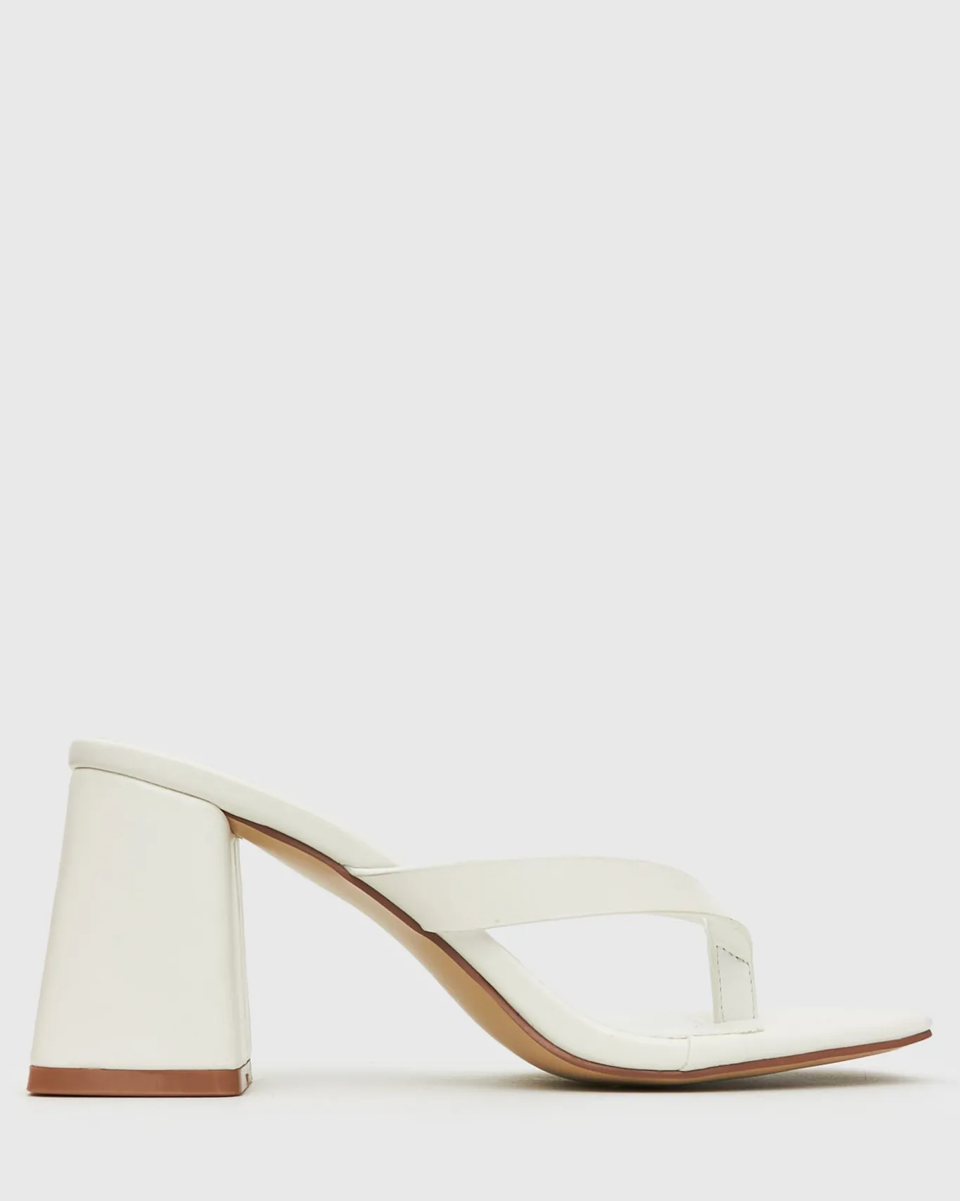 Women Betts Bridal|Block^SUNDOWNER Leather Thong Mule Sandals